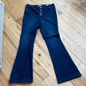 Sofia by Sofia Vergara Dark Blue Flare Jeans